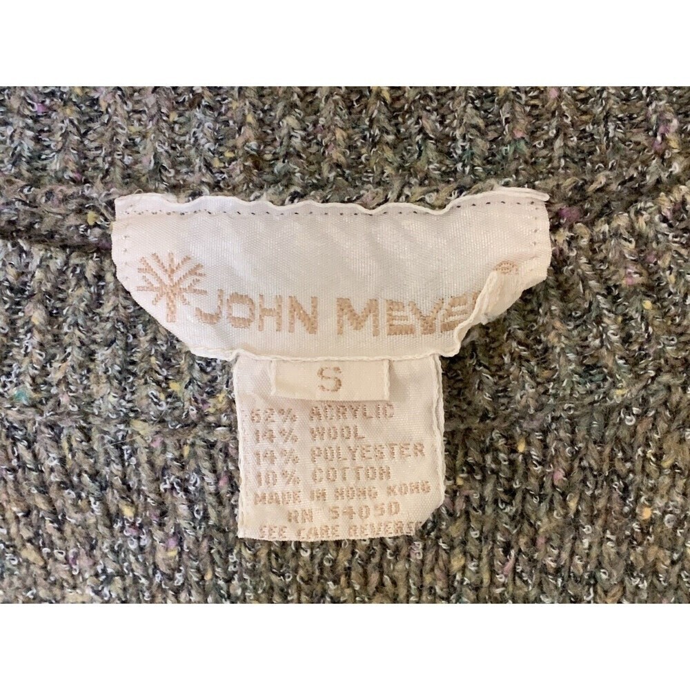 John Meyer Women's Pullover Sweater Floral Wool Blend Brown Multi Size Small - Picture 4 of 4